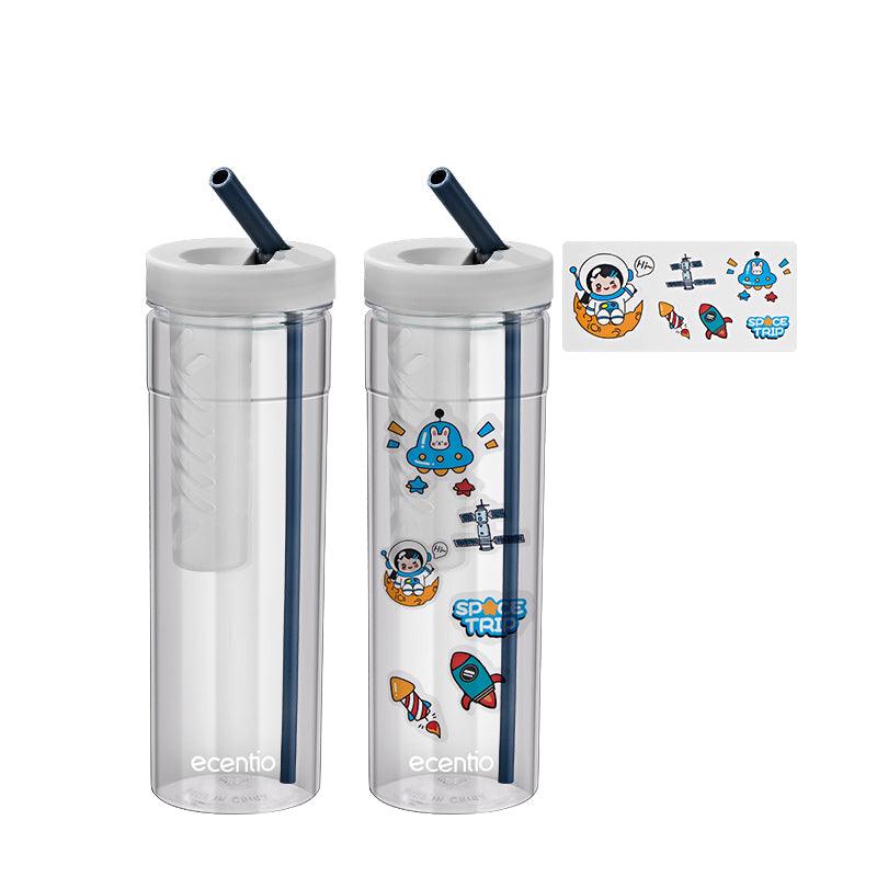 ecentio Botol Minum sedotan Tumbler Infused free stiker 780ML