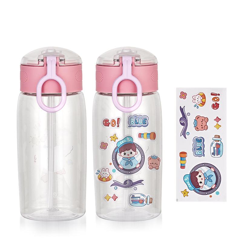 ecentio botol minum anak karakter lucu unik sedotan tumbler BPA Free 500ML - ecentio