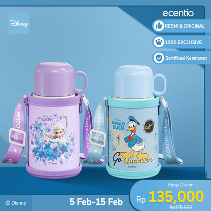 ecentio Termos 500ml Disney Anak Elsa&Donald Duck Vacuum Tumblr Anak
