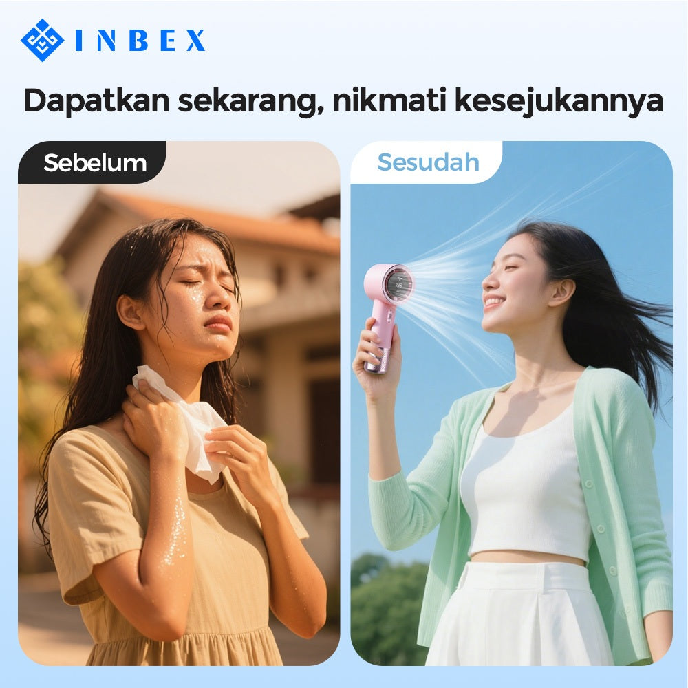 ecentio × INBEX Summer Cooling Set — Tumbler 900ml + Kipas Portable