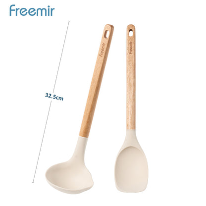 ecentio Ramadhan Kitchen Gift Set — Set Kotak Makan Anti Bocor 7pcs + Alat Penumbuk Bawang + Wajan Anti Lengket 16cm + Spatula & Sendok Silikon