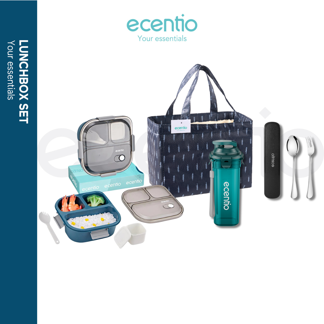 【BUY 1 GET 4】ecentio 4pcs Kotak Makan set