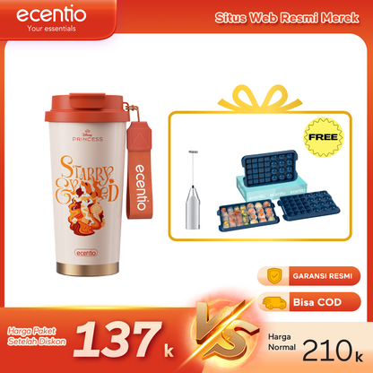 【Buy 1 get 3】ecentio Premium Cooling Gift Set- tumbler minum premium tahan dingin 24 jam botol stainless 316 portable tumblr 530ml and Ice Tray 32 Grid