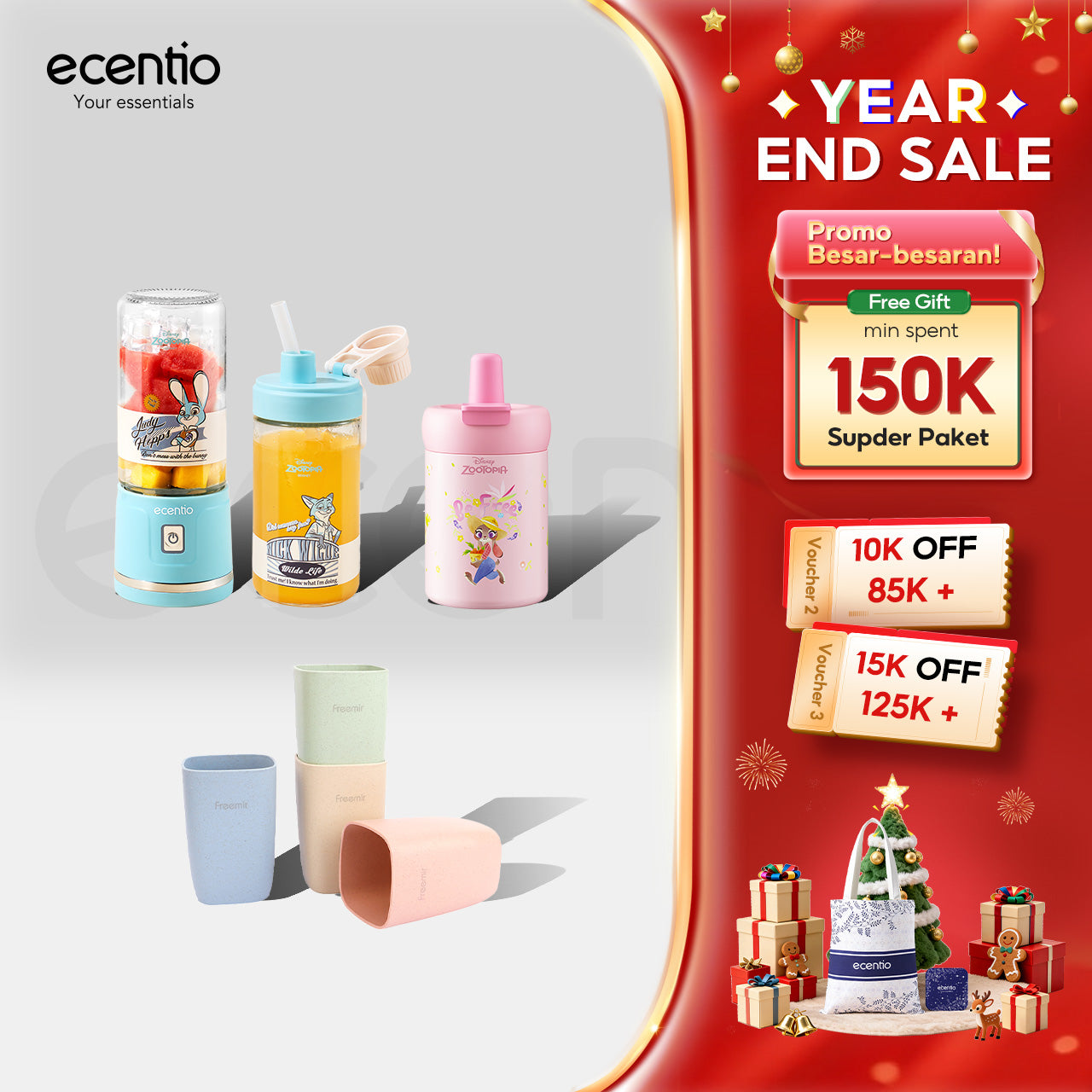 ecentio Christmas year end sale IP Bundle — Zootopia Special Edition