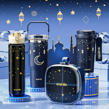 【Ramadan Exclusive】Hadiah Spesial Ramadan ecentio Ramadan Selection Ramadan Botol minum besar,Ramadan Kotak Makan Set Hadiah Ramadan