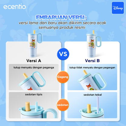 [New Launch] ecentio tumbler stainless 316 Disney Zootopia 750ml / 500ml tahan panas dingin 24 jam botol minum lucu aesthetic portable termos air panas botol minum anak botol minum anak perempuan tumbler anak