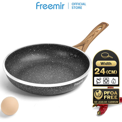 ecentio x Freemir Kitchen Combo Set -Frying Pan 24cm/ Chopper 250ml/Lunch Box set/Botol Aluminium 750ml