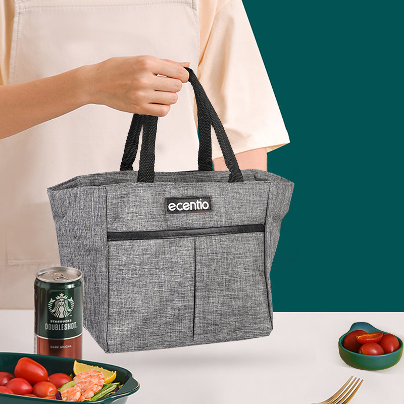 ecentio lunch bag portabel Tas Bekal Kotak Makan Oxford cloth tasmakan - ecentio