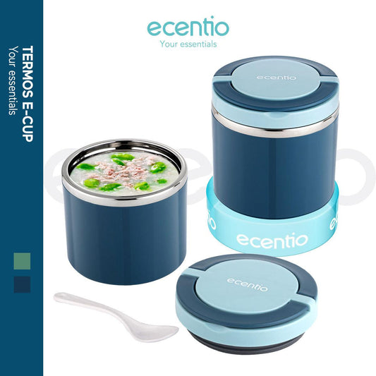 ecentio portabel cangkir sup stainless steel lunchbox 630ML - ecentio