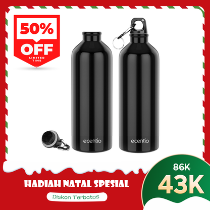 ecentio botol minum olahraga cangkir air olahraga alumin 1000ML