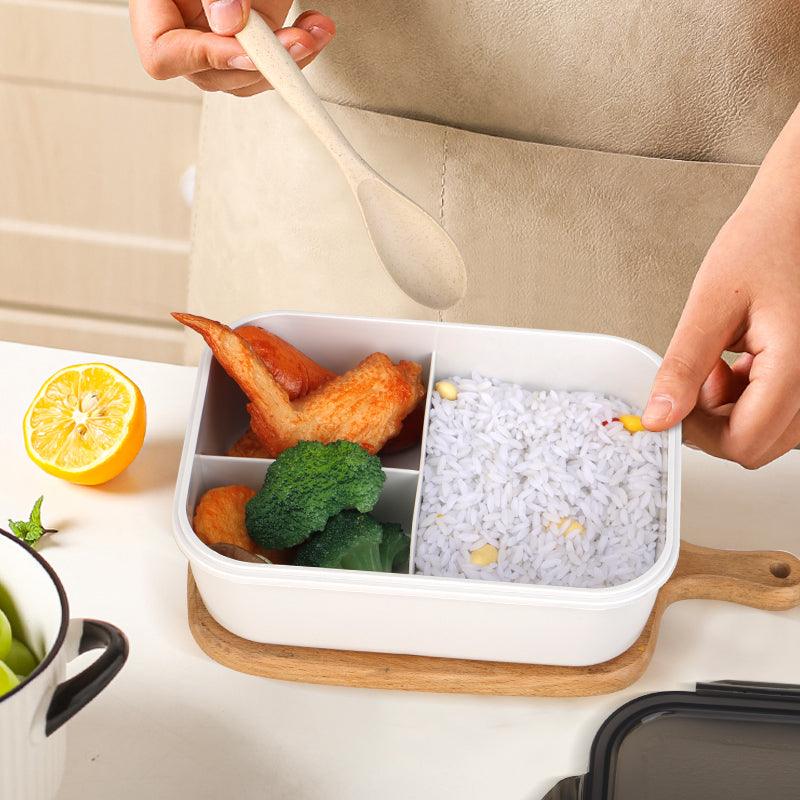 ecentio lunch box Tempat kotak bekal makan sendok BPA free 1.3L - ecentio