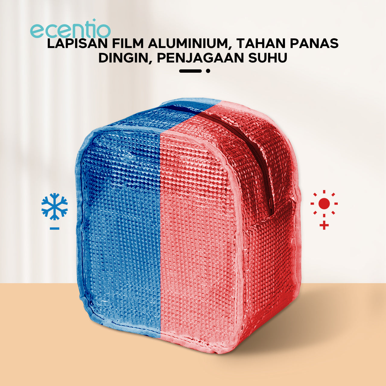 ecentio lunch bag anak tas bekal lucu Alumunium foil