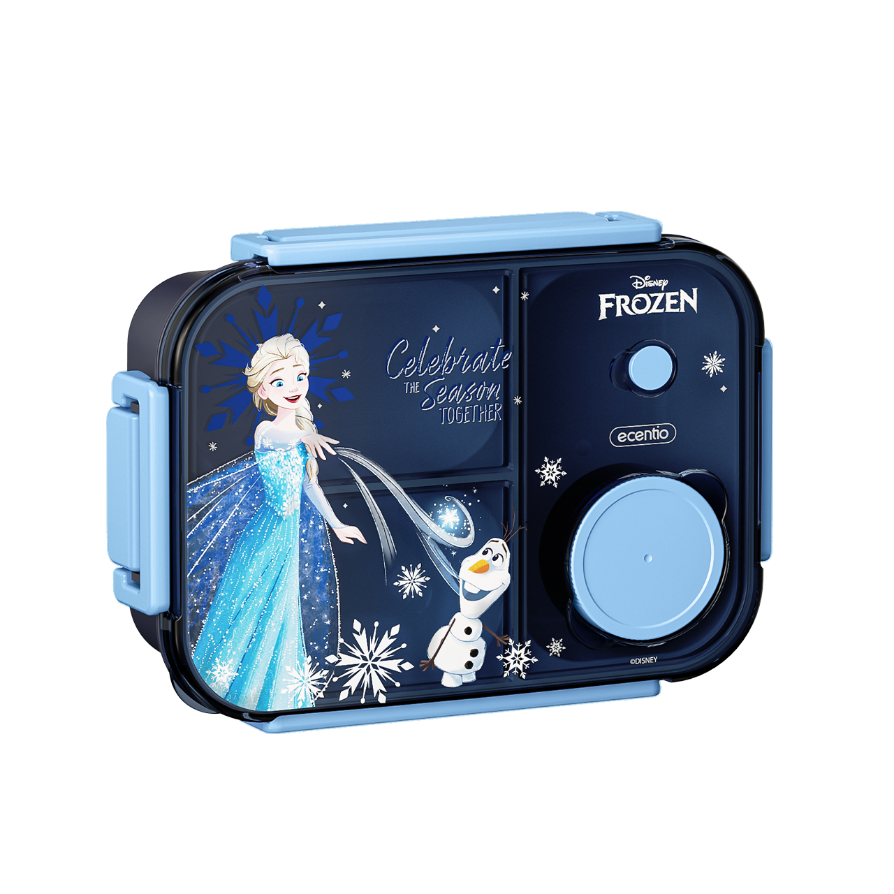 Pre-Order [Back To School] ecentio Disney Elsa botol minum anak & kotak makan anak 800ml anti tumpah lunch box gratis sendok tas bekal tas sekolah back to school kotak snack aman makanan BPA Free tahan panas tahan bocor