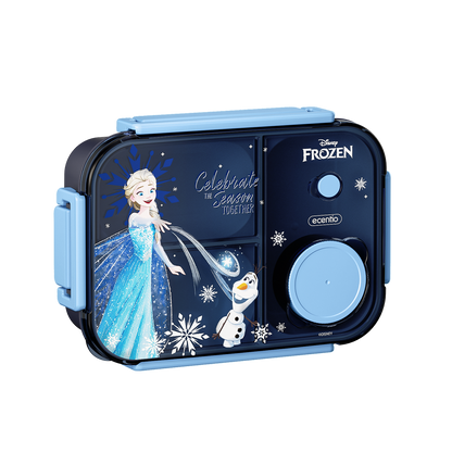 Pre-Order [Back To School] ecentio Disney Elsa botol minum anak & kotak makan anak 800ml anti tumpah lunch box gratis sendok tas bekal tas sekolah back to school kotak snack aman makanan BPA Free tahan panas tahan bocor