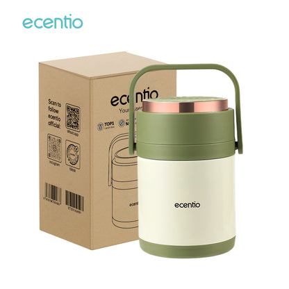 【🌟Pre-Order】ecentio 2L-3 layers-insulated lunch box portable bucket