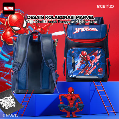 ecentio Tas Anak Sekolah Laki Laki SD Import Bahan Nilon Premium Karakter disney spider man back to school