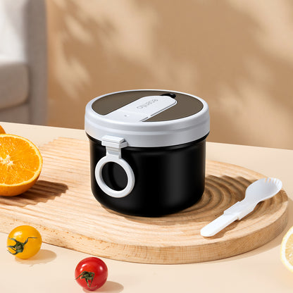 【Buy 1 Get 5】ecentio Bekal Set 5in1 — Lunch Box 3 Sekat 1100ml + Botol Infuser 500ml + Tas Bekal + Soup pot 304 stainless steel+Ice Tray 32 Grid