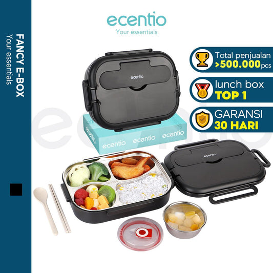 ecentio 1000ml tempat makan kotak makan 304 Stainless steel