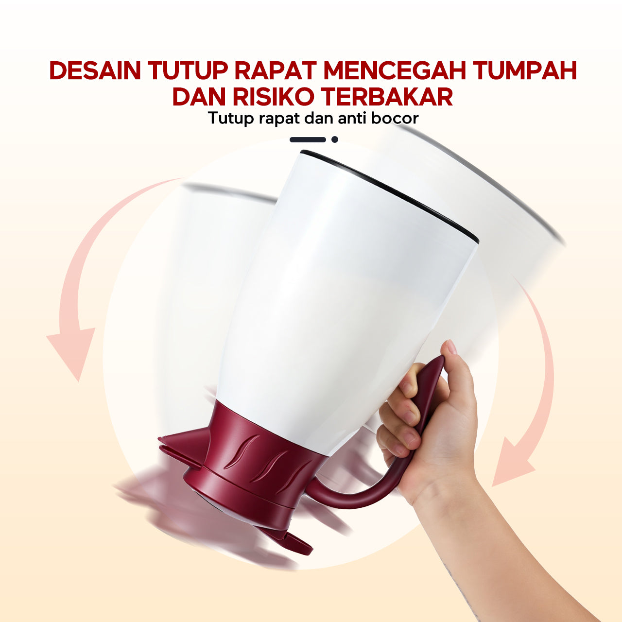 ecentio LED termos air panas Dingin 24 Jam 1L termos Air Panas Bayi Buat Susu aesthetic portable termos air panas pencet termos es batu tahan lama