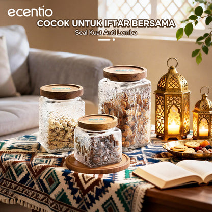 [NEW] ecentio Toples Mewah Aesthetic ramadan Emas Kaca Ukuran Besar