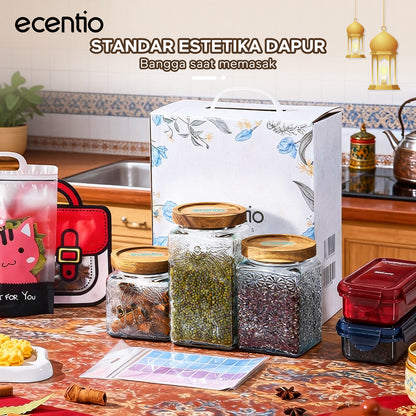 [NEW] ecentio Toples Mewah Aesthetic ramadan Emas Kaca Ukuran Besar