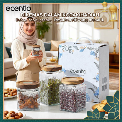 [NEW] ecentio Toples Mewah Aesthetic ramadan Emas Kaca Ukuran Besar