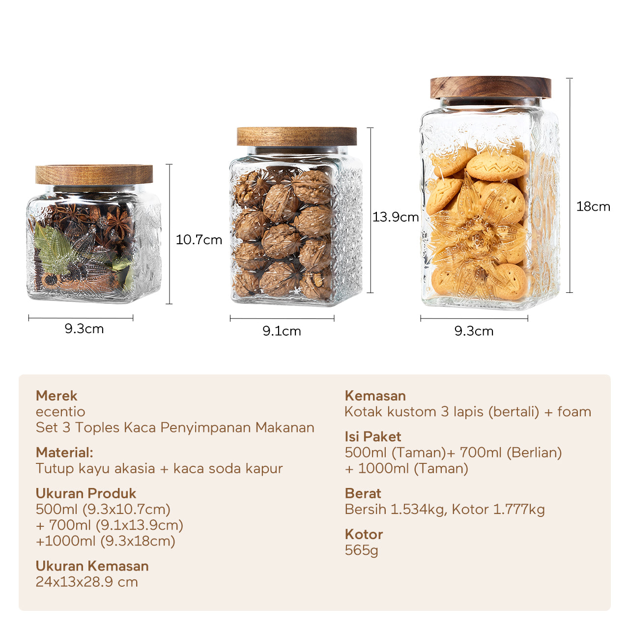 [NEW] ecentio Toples Mewah Aesthetic ramadan Emas Kaca Ukuran Besar