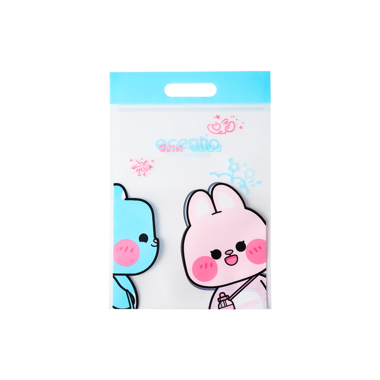 [accessories] ecentio Tas Bekal, Tas Camilan, Bahan komposit tebal 12 micron, anti minyak dan anti kelembaban,Bahan grade makanan, aman dan tidak berbau Kantong Makanan Tebal