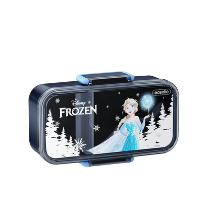 Pre-Order [Back To School] ecentio Disney Elsa botol minum anak & kotak makan anak 800ml anti tumpah lunch box gratis sendok tas bekal tas sekolah back to school kotak snack aman makanan BPA Free tahan panas tahan bocor