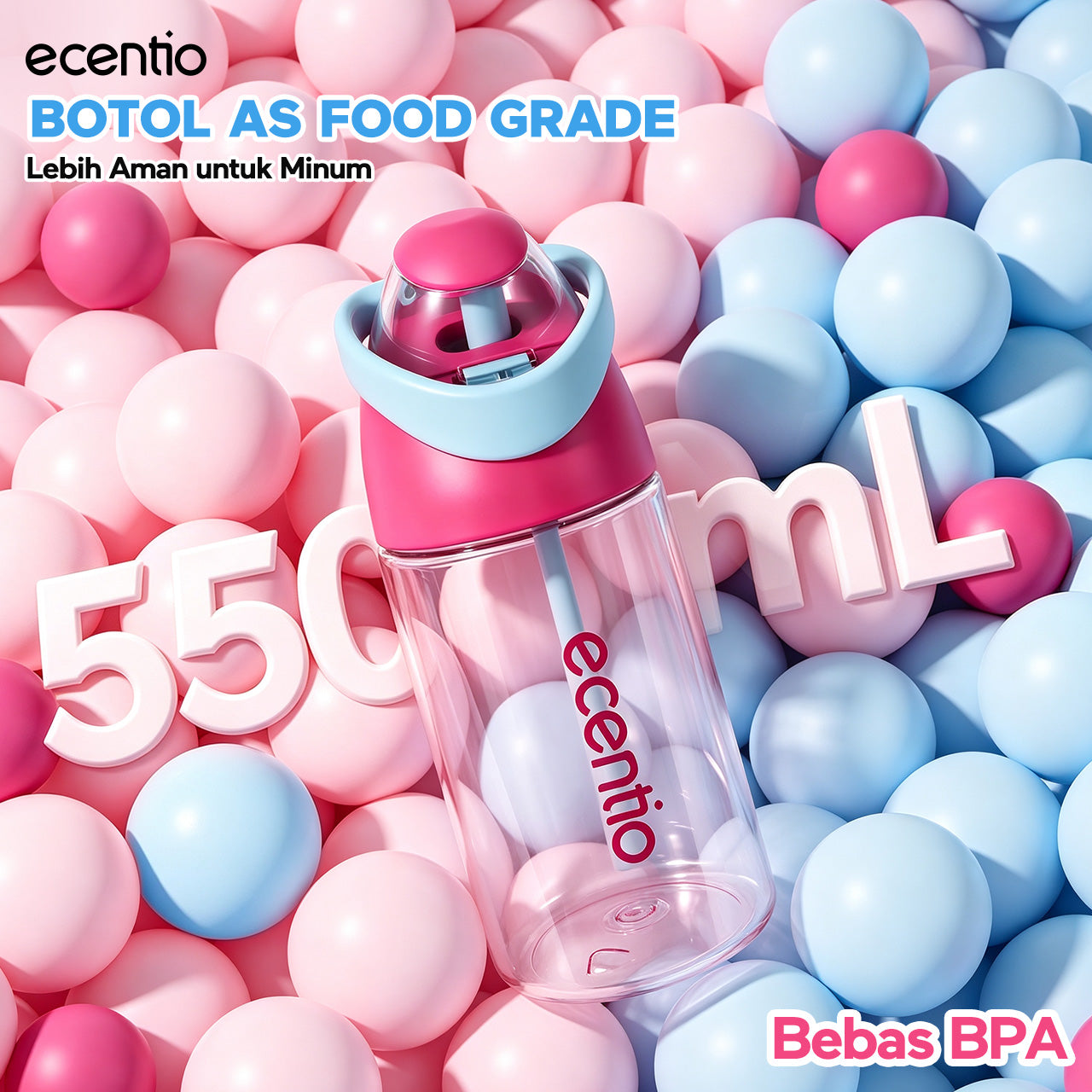 ecentio Tumbler Stainless anak 550ml/750ml Portable Thermos Botol Minum Besar Dengan Tas Tahan Panas Dingin 24 Jam Aesthetic Lucu Termos Air Panas Kopi Dengan Sedotan Cocok Untuk Sekolah Anak Laki-Laki