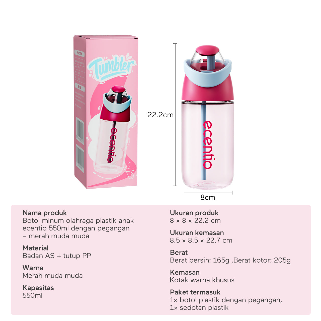 ecentio Tumbler Stainless anak 550ml/750ml Portable Thermos Botol Minum Besar Dengan Tas Tahan Panas Dingin 24 Jam Aesthetic Lucu Termos Air Panas Kopi Dengan Sedotan Cocok Untuk Sekolah Anak Laki-Laki