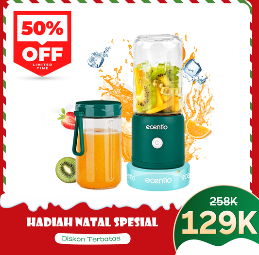 ecentio 8 mata pisau blender 2cup portable juicer