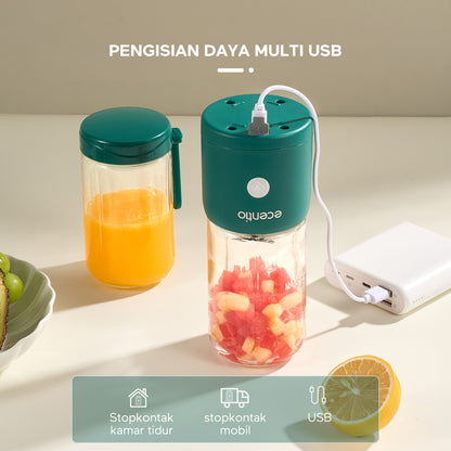 ecentio 8 mata pisau blender 2cup portable juicer