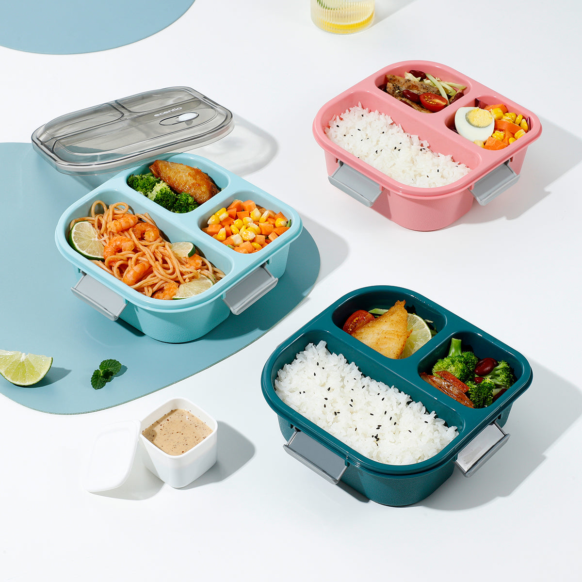 【99K 4pcs】ecentio lunch box set kotak makan tumbler set
