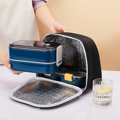 【Buy 1 Get 3】ecentio kotak bekal anti tumpah kotak tempat bekal 1200ml+500ml free sendok kotak saus BPA FREE