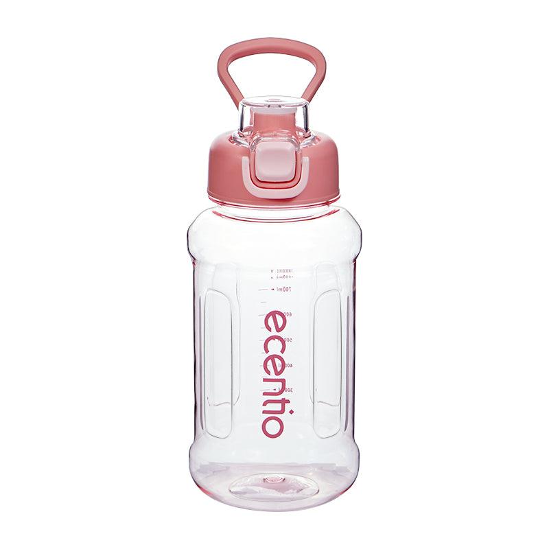 ecentio botol minum 1 liter tumbler bening portable sedotan BPA free