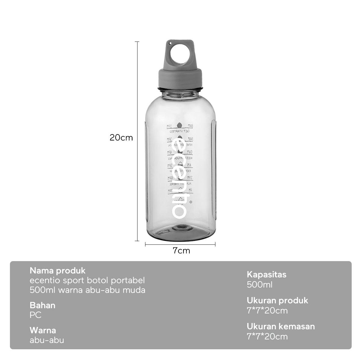 ecentio Botol Minum Botol Olahraga Tumbler Portable Water Botol 500ML - ecentio