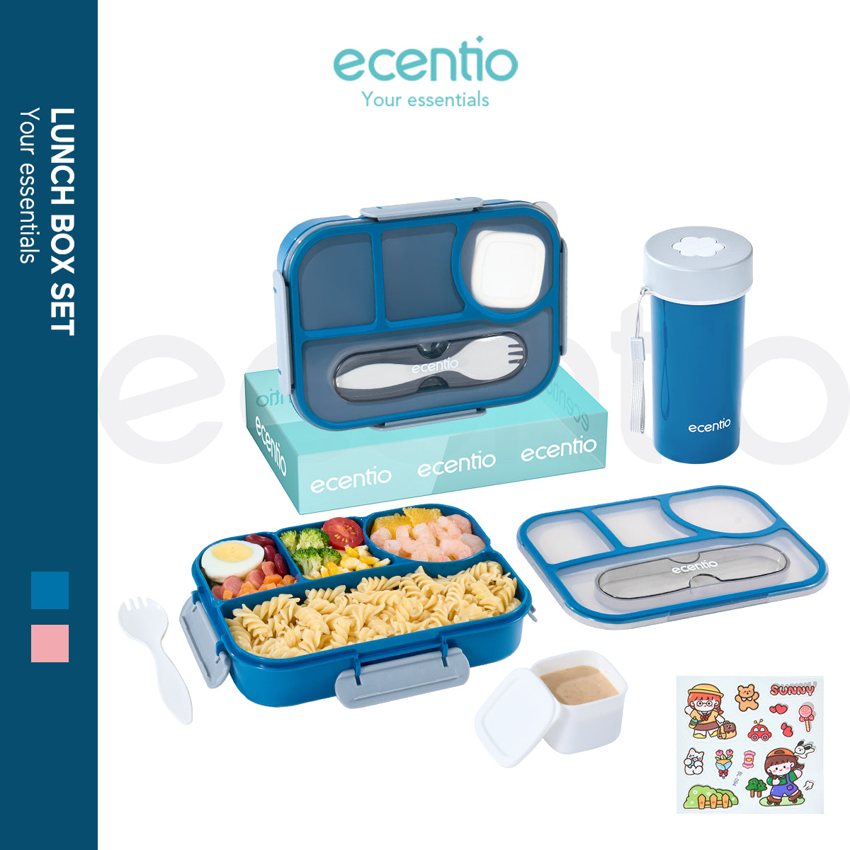 ecentio Kotak makan set BPA FREE - ecentio