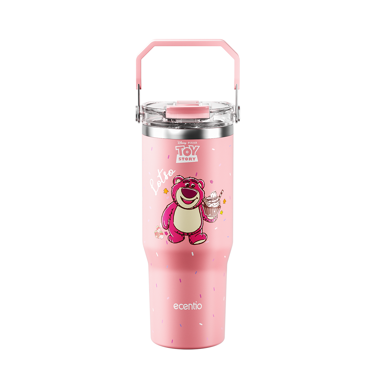 【ORI】ecentio X Toy story tumbler Stainless Vacuum 900ml Disney Lotso Portable Thermos Botol minum besar