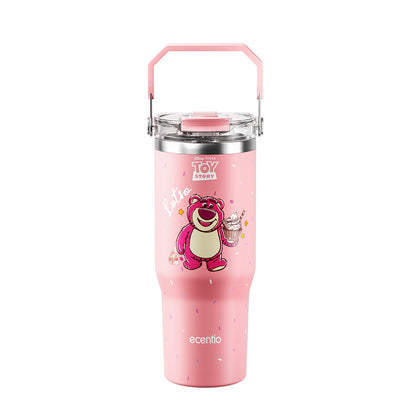 【ORI】ecentio X Toy story tumbler Stainless Vacuum 900ml Disney Lotso Portable Thermos Botol minum besar