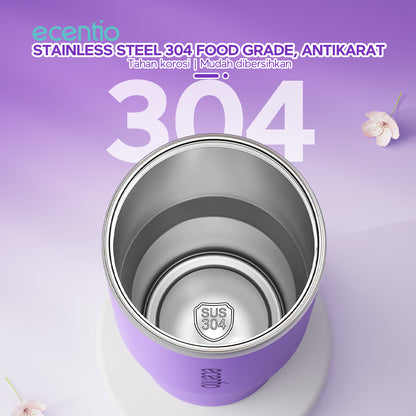 ecentio tumbler Stainless Vacuum 900ml ungu briu/pink/beige Portable Thermos Botol minum besar