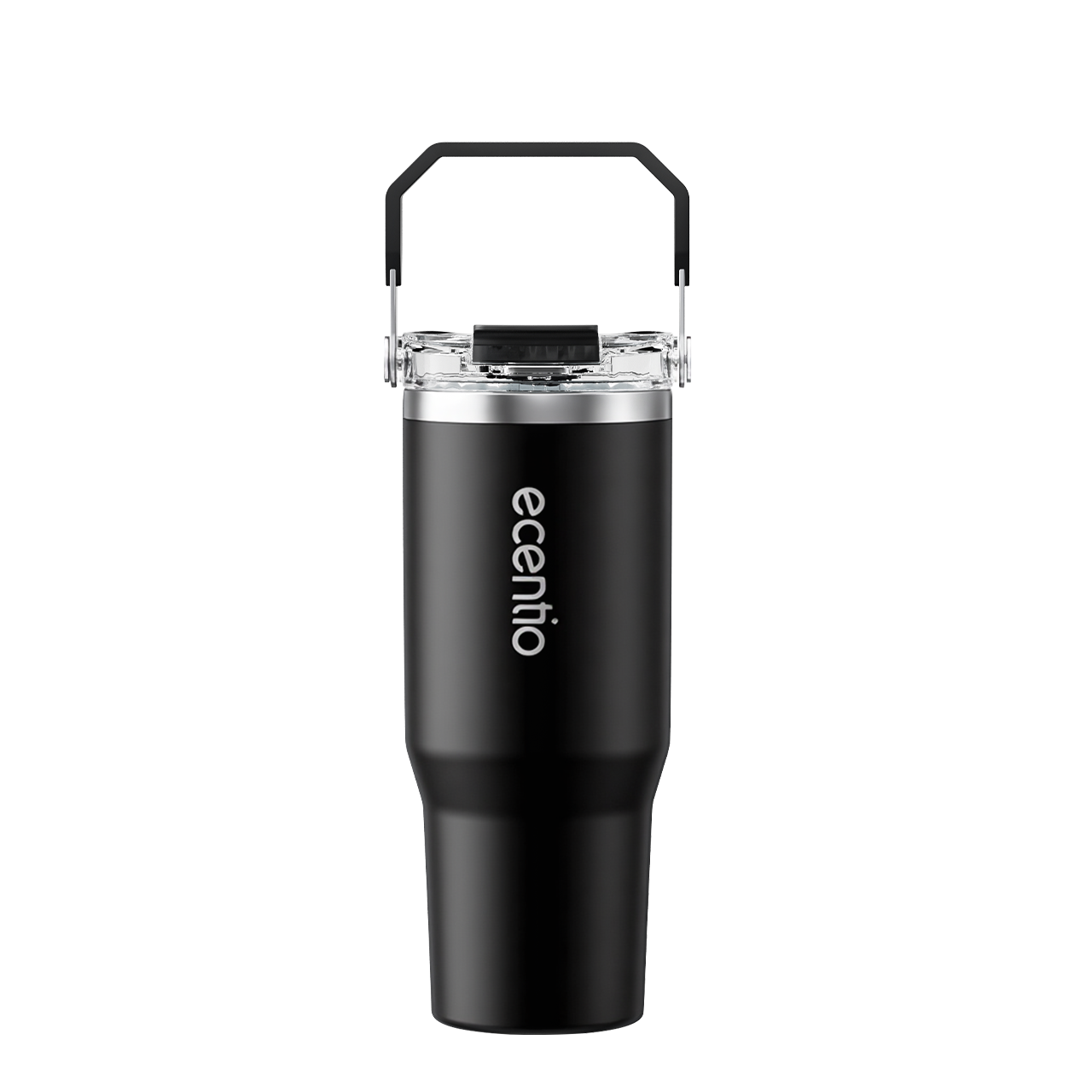 ecentio Tumbler Stainless 304 1200ml Desain Minimalis Elegan, Botol Minum Besar Portable Anti Bocor, Thermos Tahan Panas Dingin 24 Jam Dengan Sedotan, Cocok untuk Minum Kopi, Sekolah & Penggunaan Sehari-Hari
