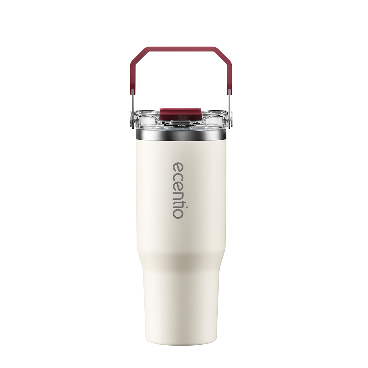 ecentio Tumbler Stainless 304 1200ml Desain Minimalis Elegan, Botol Minum Besar Portable Anti Bocor, Thermos Tahan Panas Dingin 24 Jam Dengan Sedotan, Cocok untuk Minum Kopi, Sekolah & Penggunaan Sehari-Hari