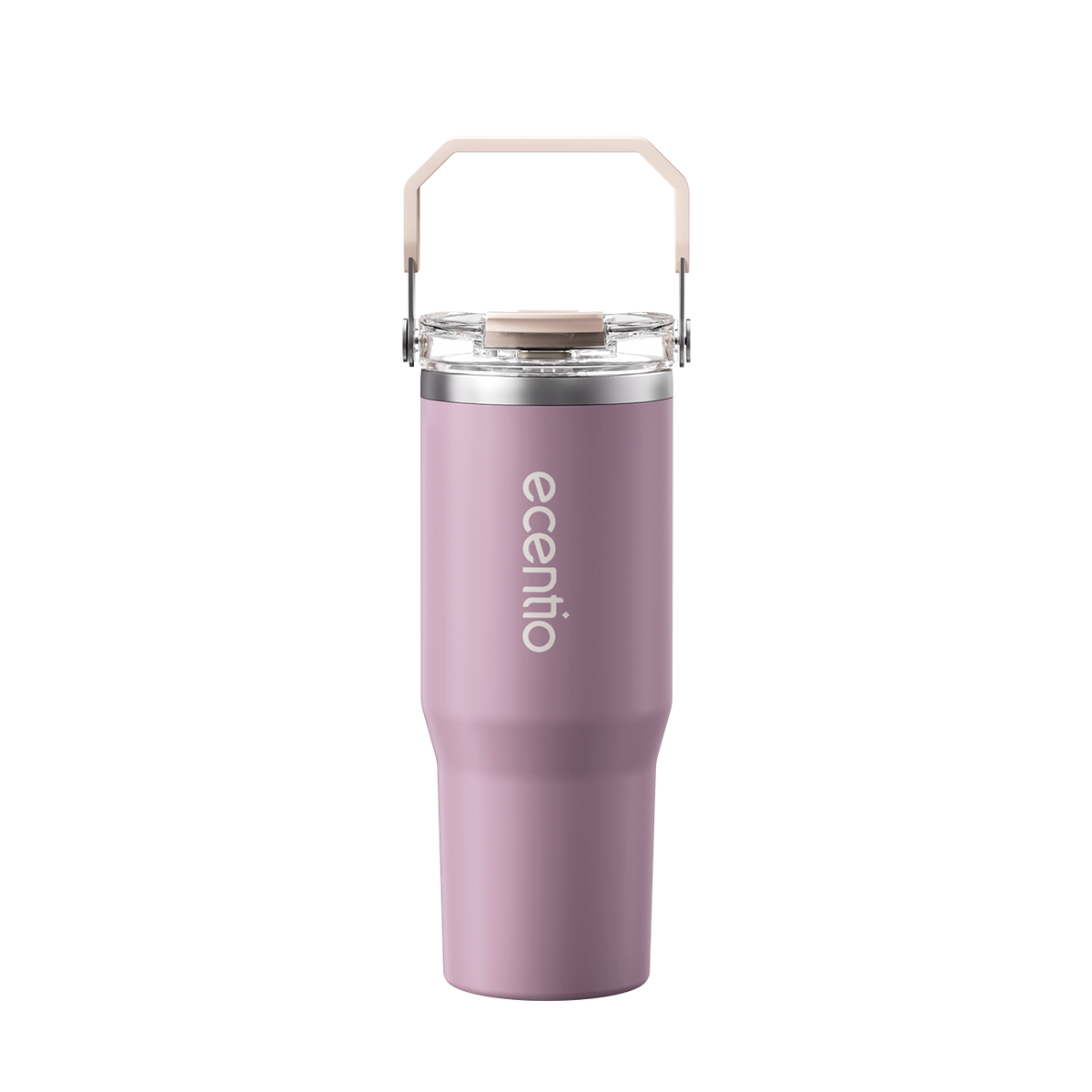 [Mauve Mist Series] ecentio Tumbler 670ml/900ml Desain Minimalis Elegan Botol Minum Portable Aesthetic Lucu Thermos Tahan Panas Dingin 24 Jam Anti Bocor Premium Sedotan Cocok Untuk Sekolah Anak Laki-Laki