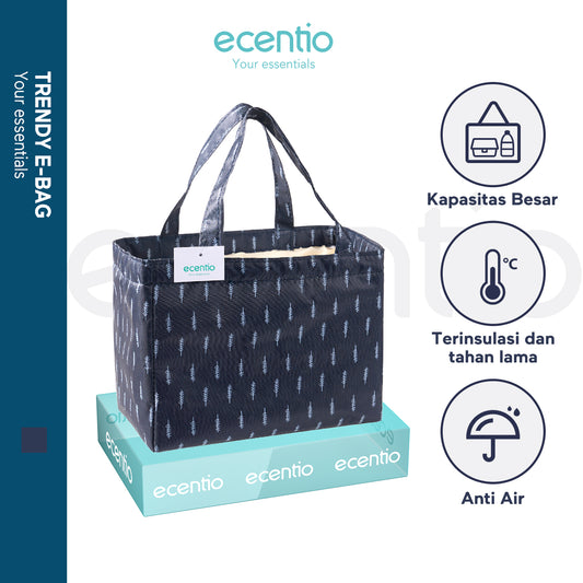 ecentio lunch bag /lunch tas Tas Bekal Makanan/Tote bag Waterproof ukuran besar