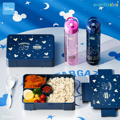 【Orignal】ecentiokids tempat makan anak Disney Mickey lucu sekolah BPA free bayi anti tumpah lunch box