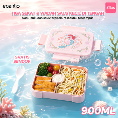 【PO 11 June】ecentio Set Seri Disney botol minum anak & kotak makan anak anti tumpah lunch box gratis sendok tas bekal tas sekolah back to school kotak snack aman makanan BPA Free tahan panas tahan bocor