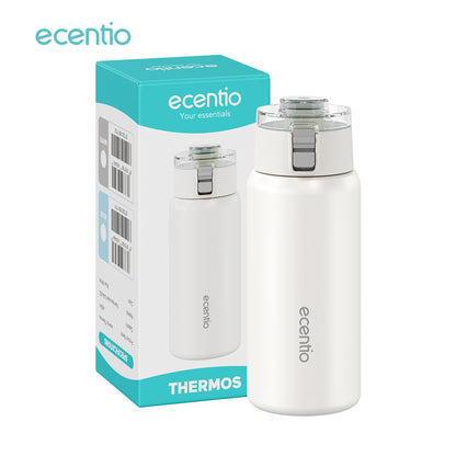 ecentio tumbler minum stainless 450ml portable termos premium botol aesthetic korea tahan panas dingin