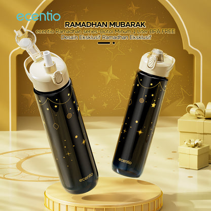 【🌟Pre-Order】【Ramadan Exclusive】ecentio Botol Minum 1000ml Portable untuk Anak & Olahraga