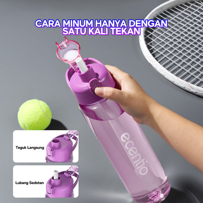 【EaseGo Series】ecentio botol minum 1000ml Portable Botol air Anak Sport 1 Liter Outdoor Anti Bocor Tahan Dingin Panas BPA Free